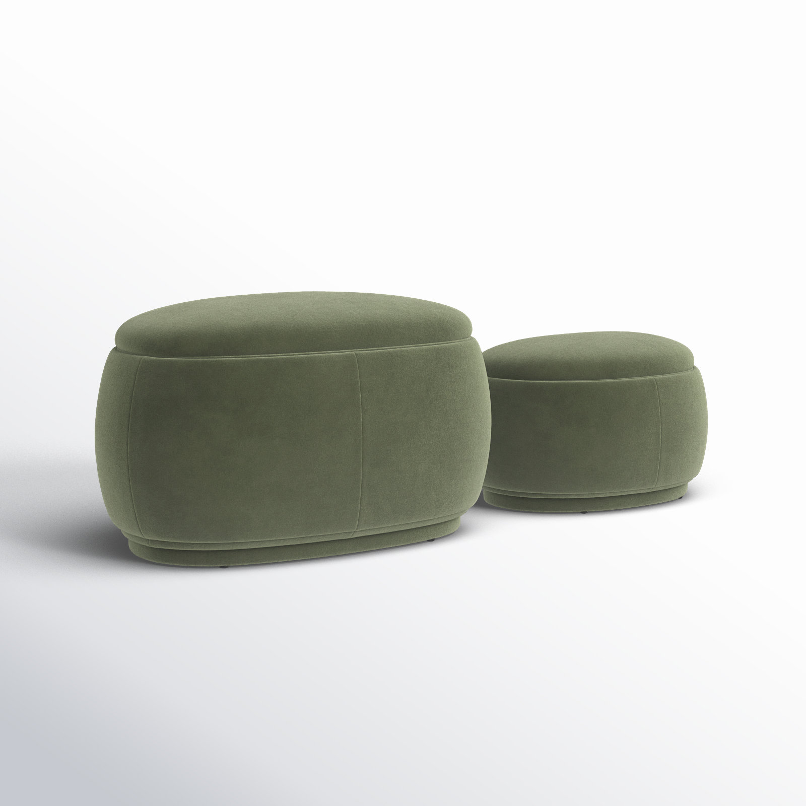 Hoya 34" Ottoman, Soren Olivine Performance Velvet