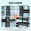 2 PCS 1U Tablette de support 10 "/ 254 mm de profondeur