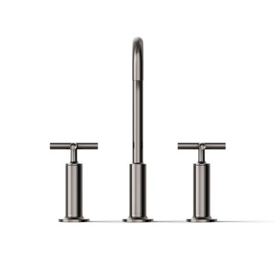 Purist® Widespread Bathroom Sink Faucet with High Cross Handles and High Gooseneck Spout -  Kohler, K-14408-3-TT