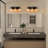3-Light Clear Beveled Glass Vanity Light