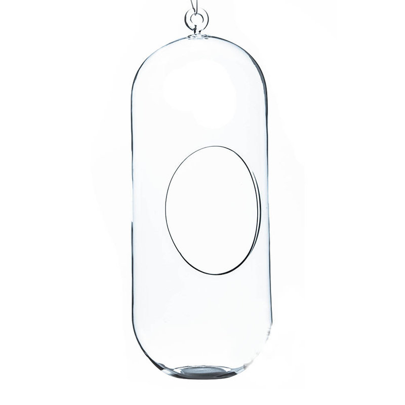 Salford Handmade Glass Terrarium, 13" H x 5" W x 5" D