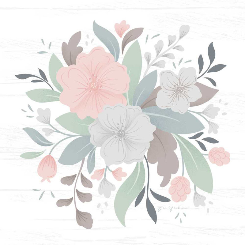 Farmhouse Floral III, H 30 po x l 30 po x P 1,25 po