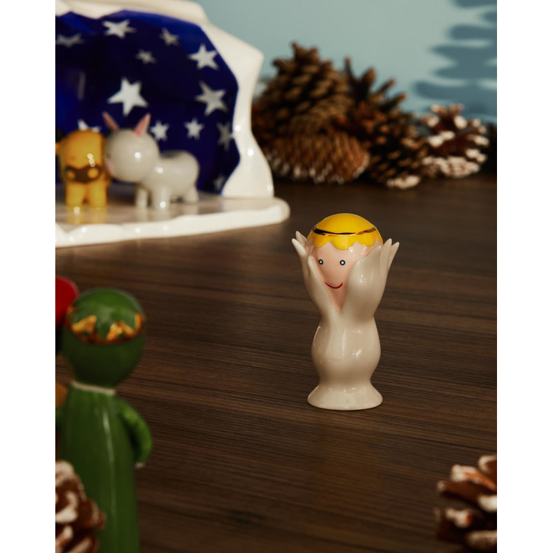 Angelo Miracolo Christmas Angel and Nativity Figurine