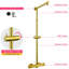 Azaleyah Exposed Thermostatic Mixer Twin Round Rail Bar Complete Shower System with Dual Shower Head