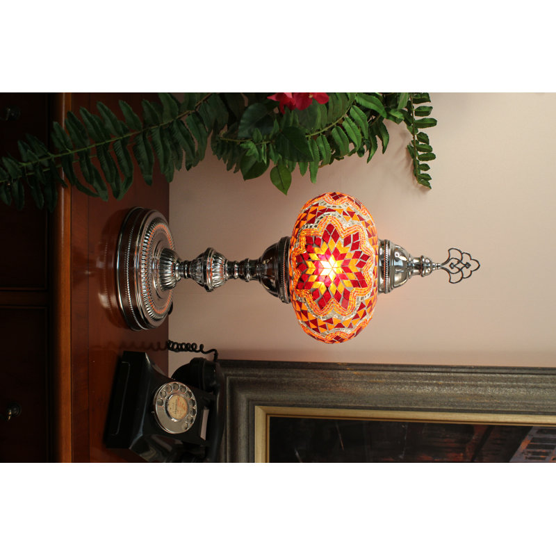 Dileo Metal Lighting Lamp, Red/Orange