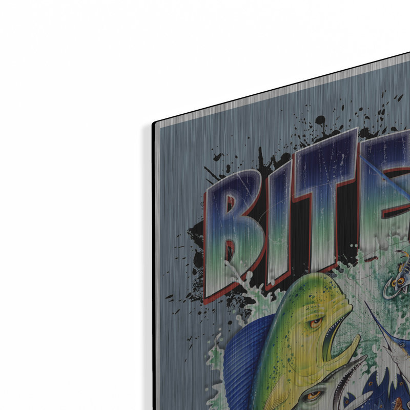 Art mural en métal Winston Porter «Bite MeII» par James Mazzotta, H 24 po x l 24 po