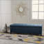 Banc de rangement rembourré avec repose-pieds, banc d'entrée, banc de bout de lit, repose-pieds pour la chambre à coucher, 300 lb