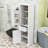 Freestanding Storage Cabinet with Two Doors, Storage Drawer and Adjustable Shelves-2089710569