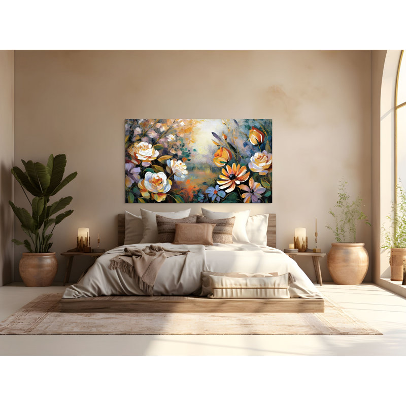 Bouquet de fleurs, H 18 po x l 36 po
