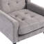 Fauteuil capitonné à dossier large rembourré-1592346152