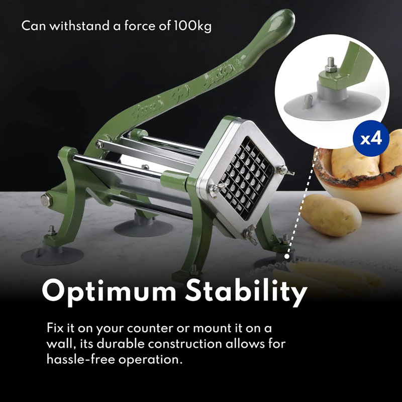 Anadea 38408 Commercial Grade French Fry Cutter, Complete Combo Sets ...