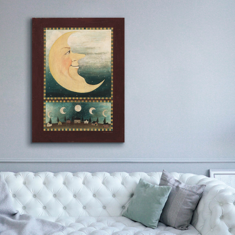 «Moon» par David Carter, art mural sur toile 18 po x 26 po, H 54 po x l 40 po x P 1,5 po