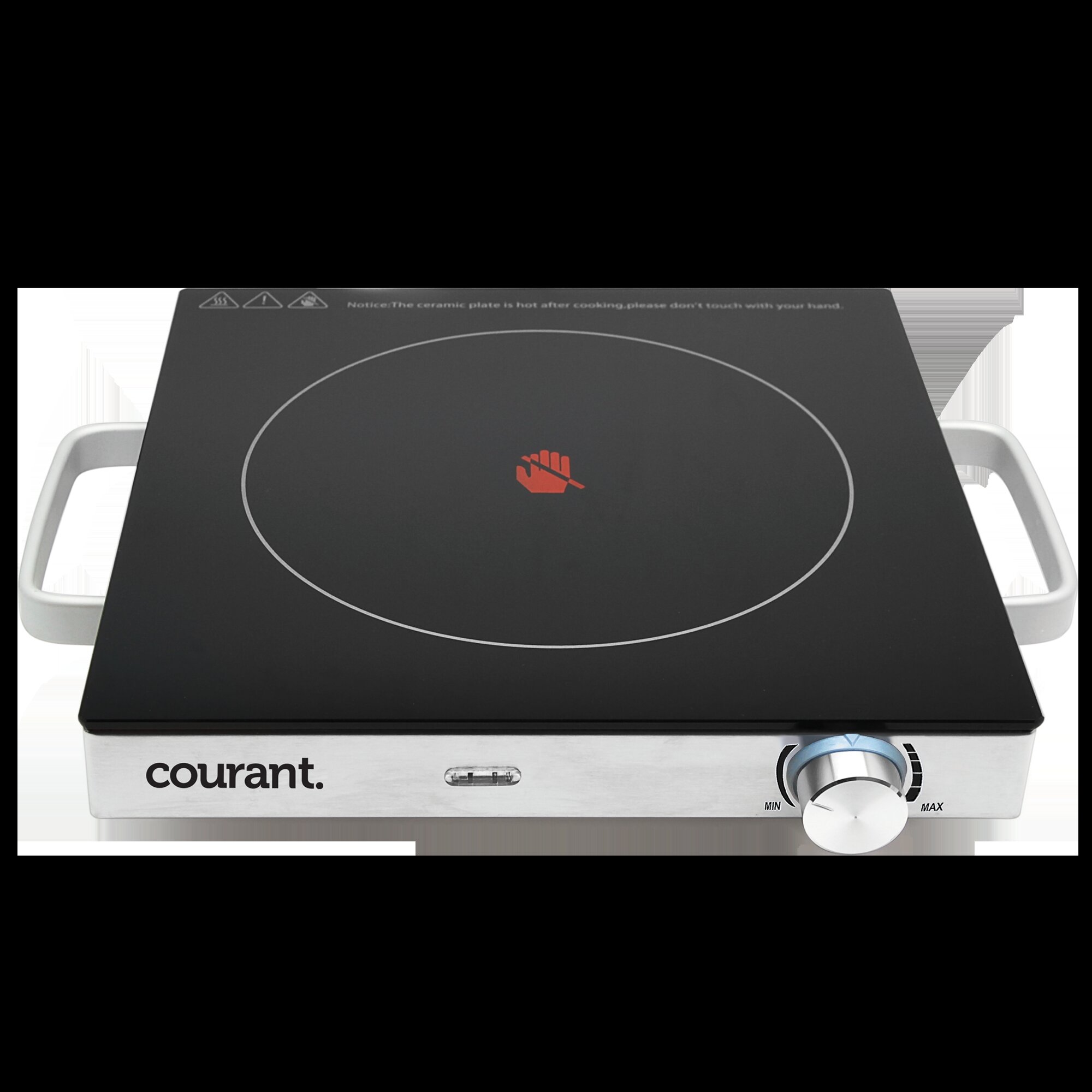 Courant 1700 Watts Electric Double Burner, Black