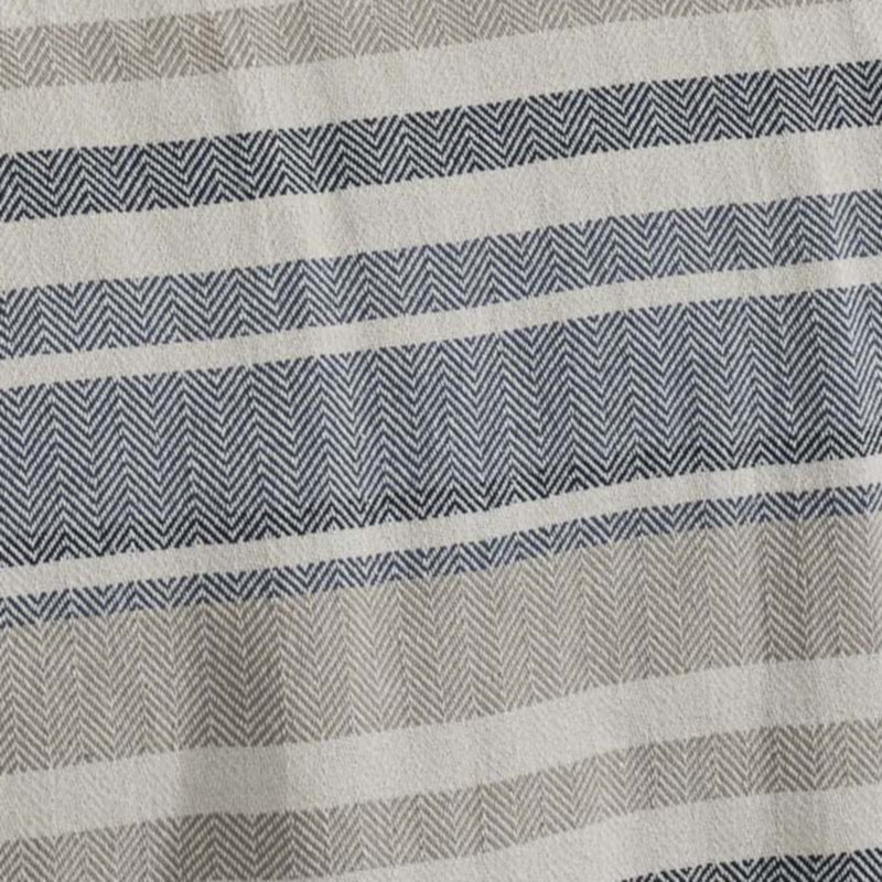 Couverture réversible en coton Herringbone de Eddie Bauer, Simple, Bleu