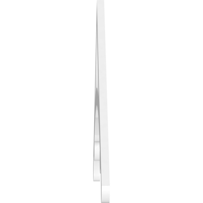 Legacy Architectural Grade PVC Gable Pediment, 24" H x 48" W x 1" D, 12/12