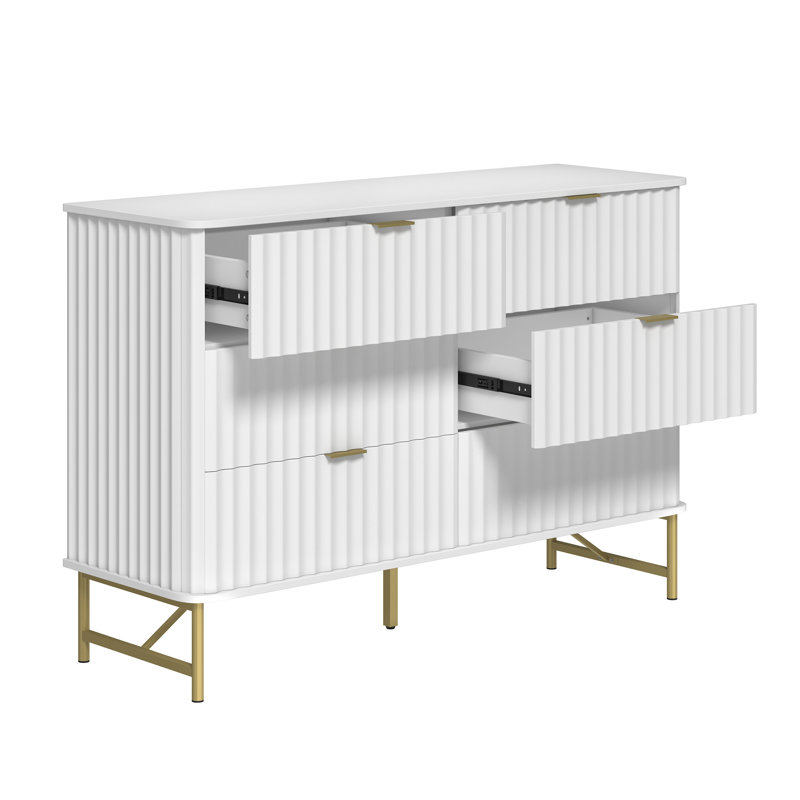 Barberton 6 - Drawer Accent Chest, White