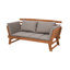 Canale Solid Wood Eucalyptus Outdoor Bench