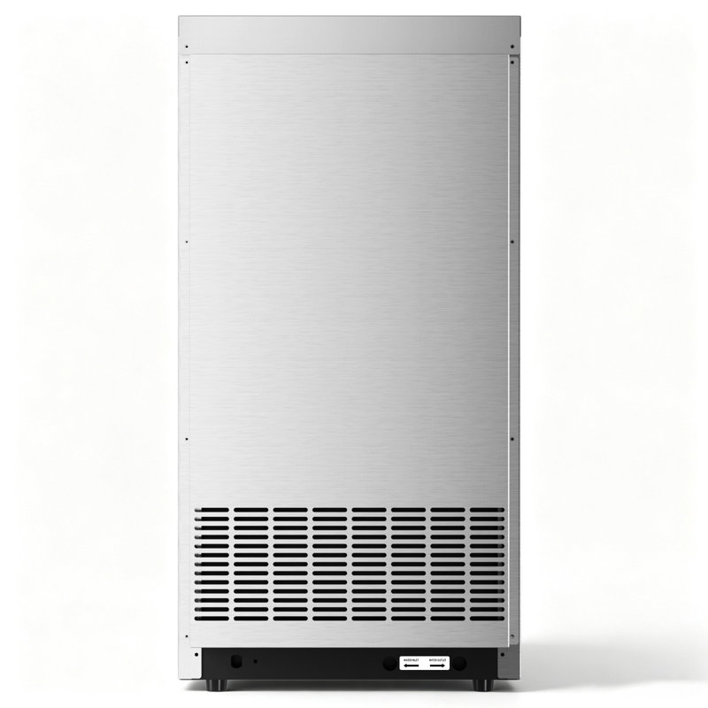 120 Lb. Commercial Under Counter Ice Maker with 33 Lb. Storage, Dual Water Supply and Self-Cleaning