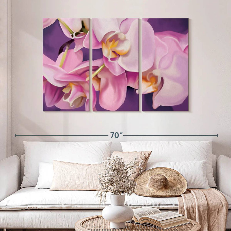 Orchidées ravissantes Harnek, H 32 po x l 50 po