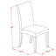 L'ensemble de table de cuisine 3 pièces comprend une table de salle à manger ronde avec Dropleaf et 2 chaises rembourrées en tissu de couleur noire, noir-1228721724-1287740566-1228721727