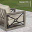 Ensemble de conversation pour patio en aluminium avec repose-pieds et coussins Sunbrella® pour 5 personnes Marindo