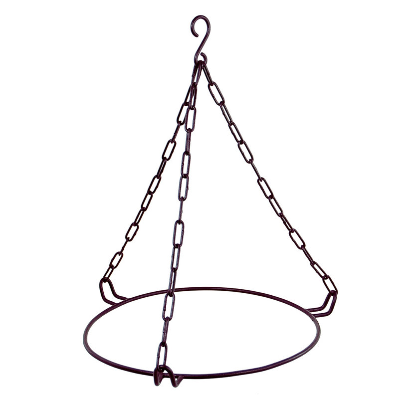 Drumawillin Iron Hanging Birdbath, Bronze, 14"