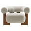 Jace Boucle Accent Chair In River Rock