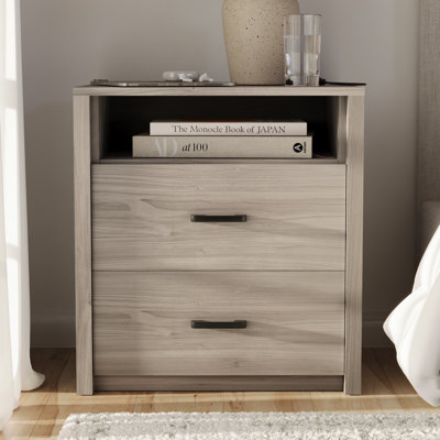 23” 2 Drawer Nightstand