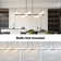 Arqam 11 - Light Dimmable Kitchen Island Linear Chandelier White Bubble Chandelier Sphere Chandelier