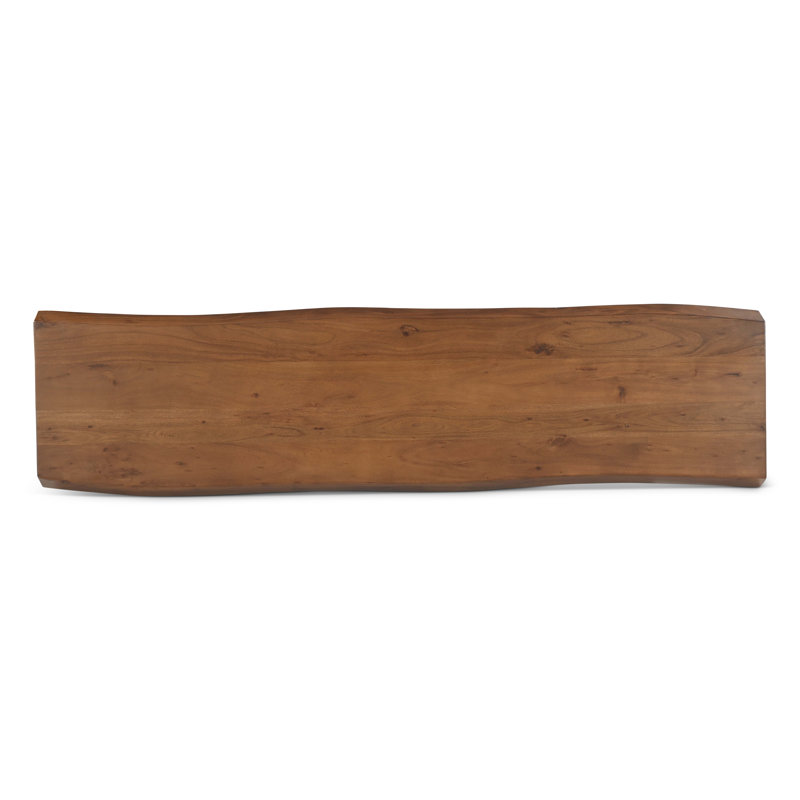 Modern Brazilian Bello Bench, 18" H x 65" W x 15" D, Americano