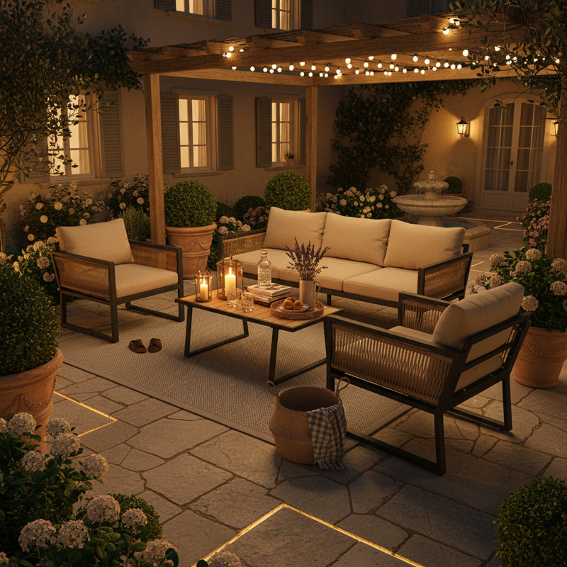 5 - Person Seating Group With Cushions