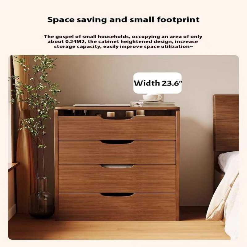 (60cm) (Noyer) Meuble-lavabo 3 en 1 avec miroir Plip, Noyer