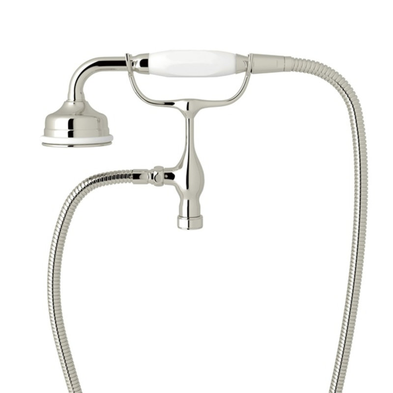 Edwardian™ Handshower and Hose with Cradle, Polished Nickel
