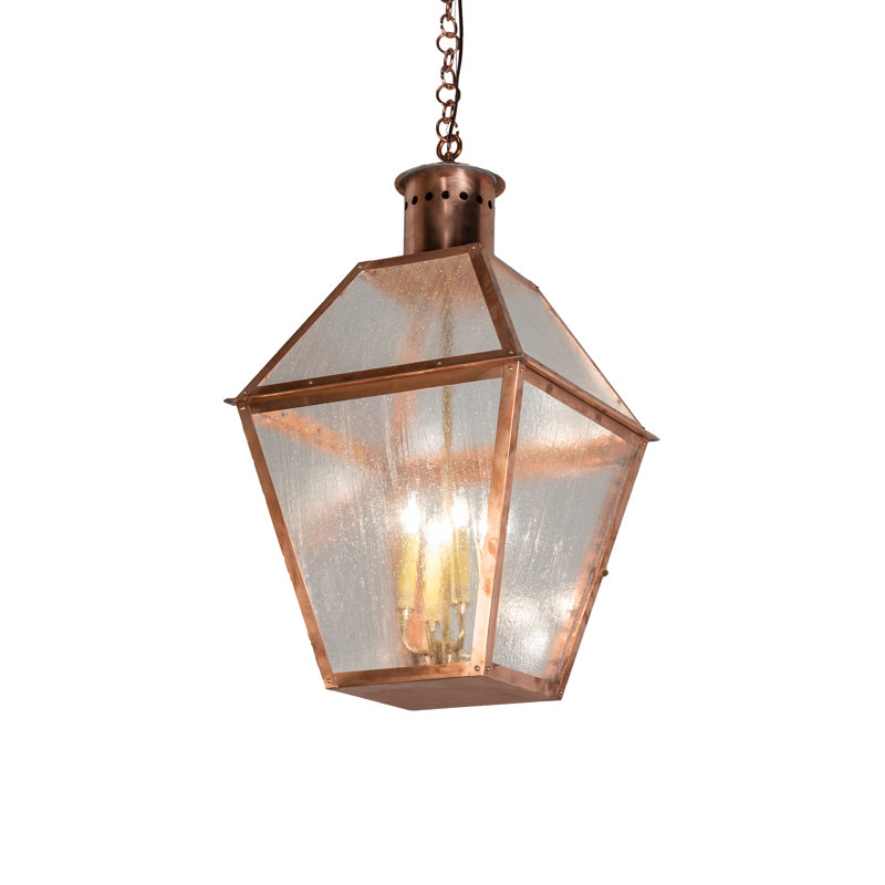 Lustre géométrique à 4 lumières Falmouth, H 35 po x l 17,5 po x P 17,5 po, Laiton brut