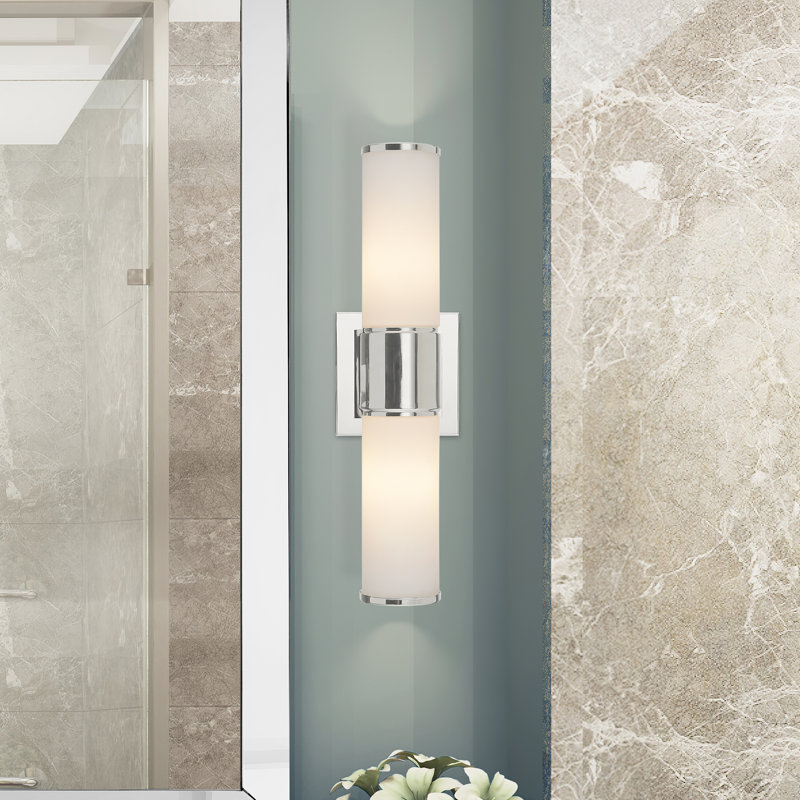 Baleria Flush Mounted Sconce, Polished Nickel