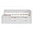 Twin Size Daybed with Storage Drawers and Shelves – White Wooden Sofa Bed for Bedroom-599597317-599597316