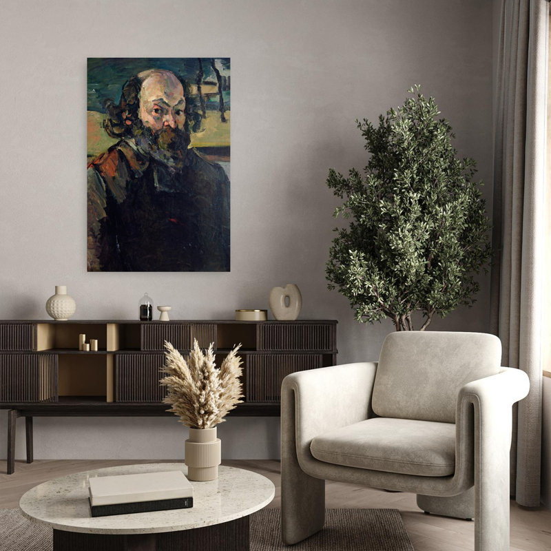 Autoportrait, vers 1873-1876. Estampe d'art mural abstraite contemporaine., H 36 po x l 24 po