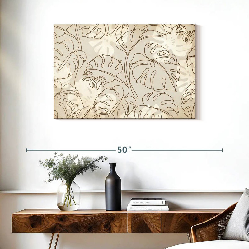 Motif de feuilles Kerner Monstera