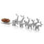 Nambe Mini Santa'S Reindeer 9 Pc Set