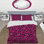 Black and Pink Leopard Pattern - Animals Duvet Cover Set - Microfiber Polyester