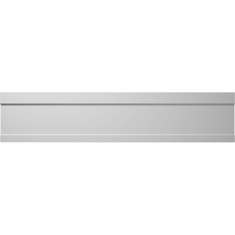 Moulure de plinthe coloniale en PVC TrueCraft H 3 1/4 po x P 7/16 po x L 96 po, Blanc