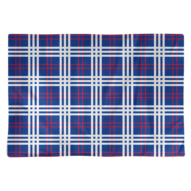 Napperon en coton de luxe 14 po Buffalo football, Bleu / Rouge / Blanc