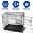 Foldable Metal Dog Cage with Plastic Tray