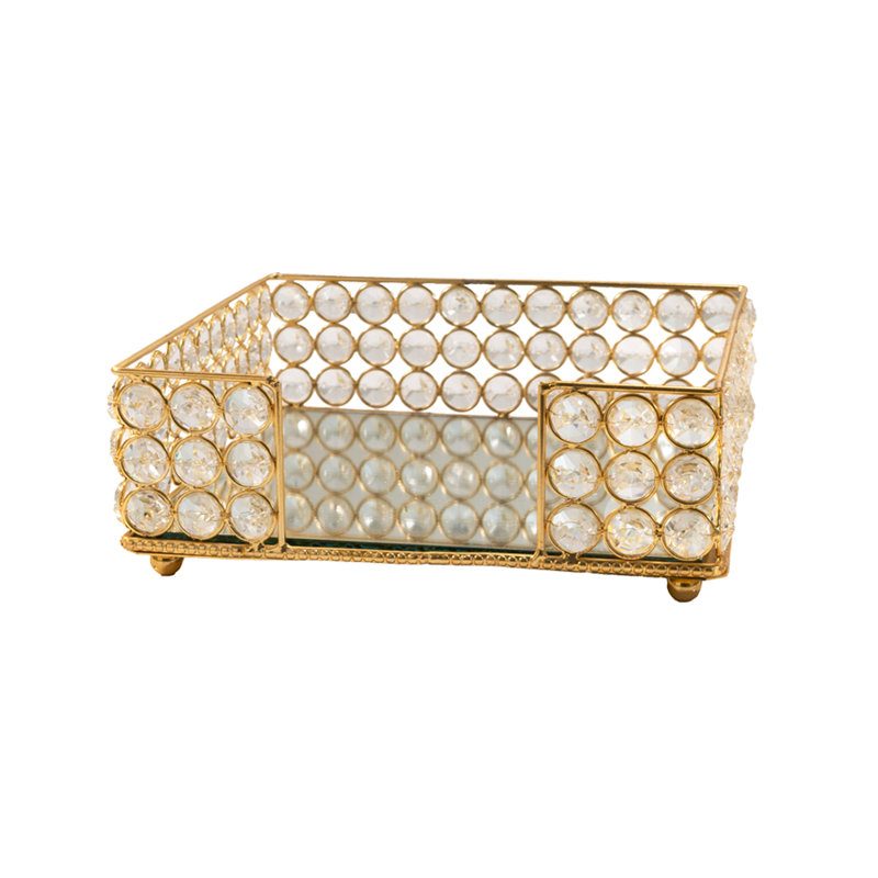 Porte-serviette Servilleta, Gold, H 3 po x l 8 po x P 8 po