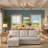 Convertible Loveseat Sofa Bed With Storage Chaise, Twin Size Pull-Out Sleeper With Removable Back Cushions For Small Spaces And Overnight Guests-263963975