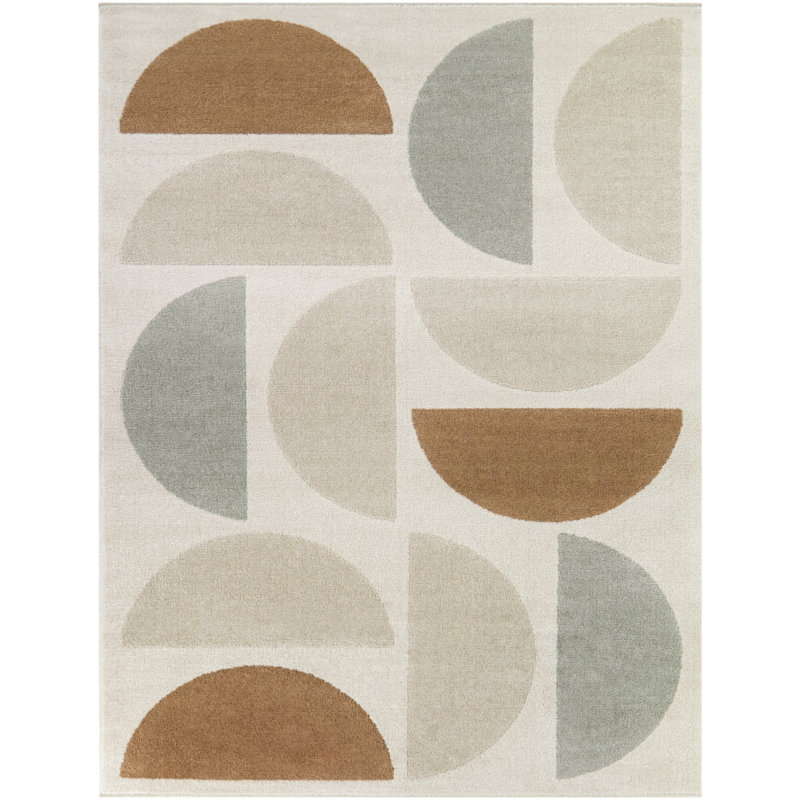 Tapis crème Newsam, Rectangle 5 pi 3 po x 7 pi