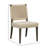 Chrishelle Oak Side Chair, Beige