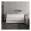 Commode rectangulaire blanche à 6 tiroirs