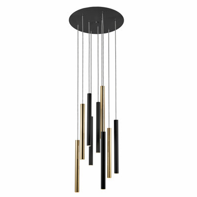 Kuhlmann 9-Light Cluster Cylinder LED Pendant