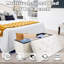 Banc de rangement avec repose-pieds-739661574